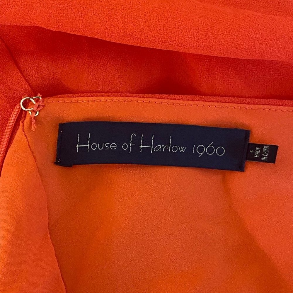 House of Harlow 1960 x REVOLVE Gemma Dress in Orange Red - Picture 9 of 9
